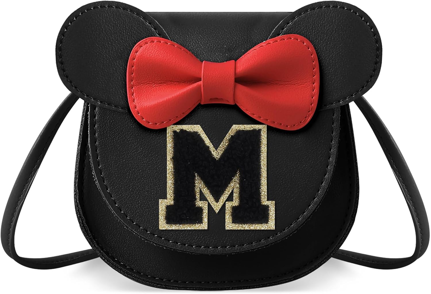 Little Girl Toddler Purse - Cute Mouse Ear Bow Crossbody Bag for 2-8 Year Olds - Birthday Gift