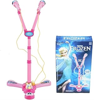 Frozen Karaoke Double Twin Microphone Toy for Girls - Pink