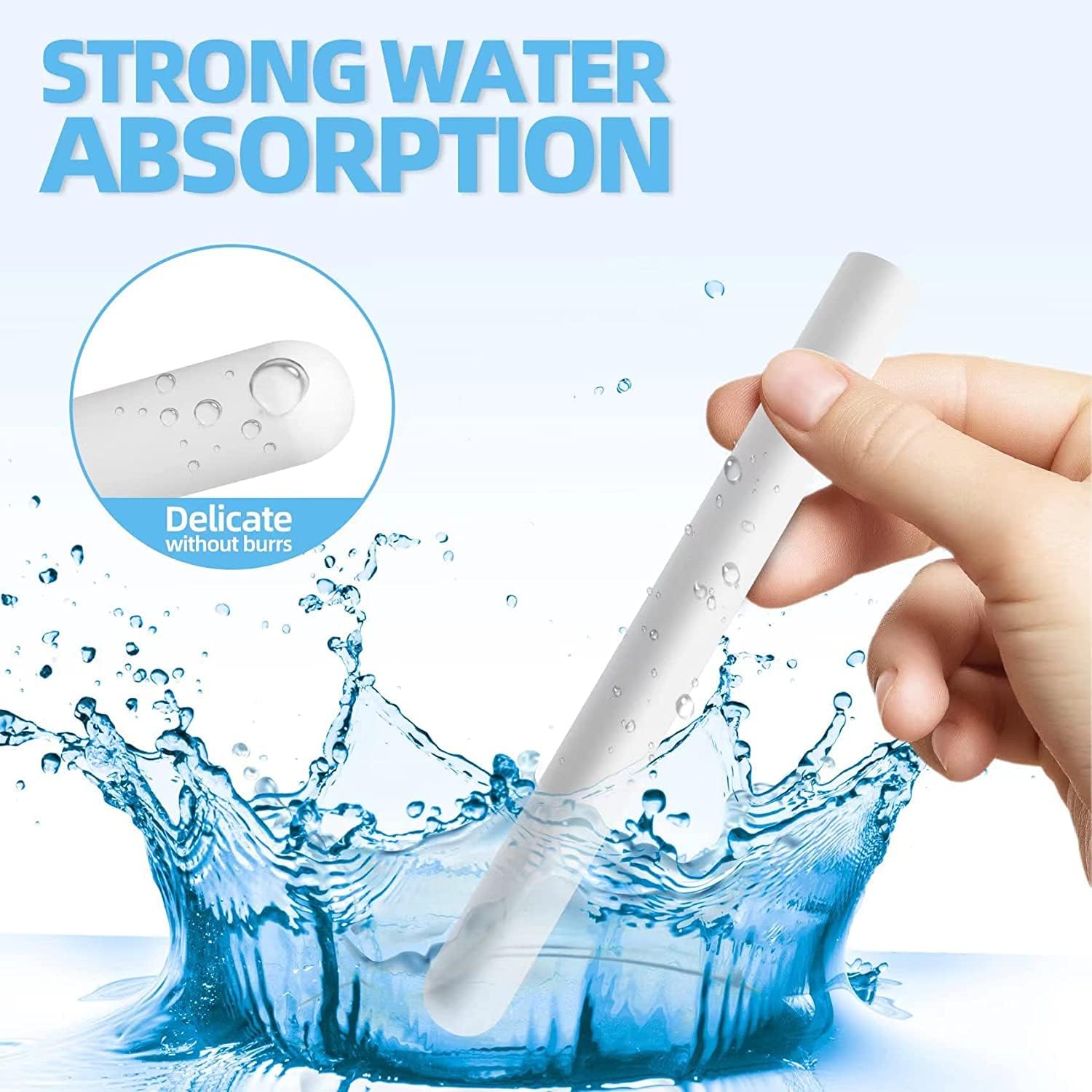 LUCHOI Diatom Drying Sticks, Reusable Absorbing Drying Rod, 12PCS
