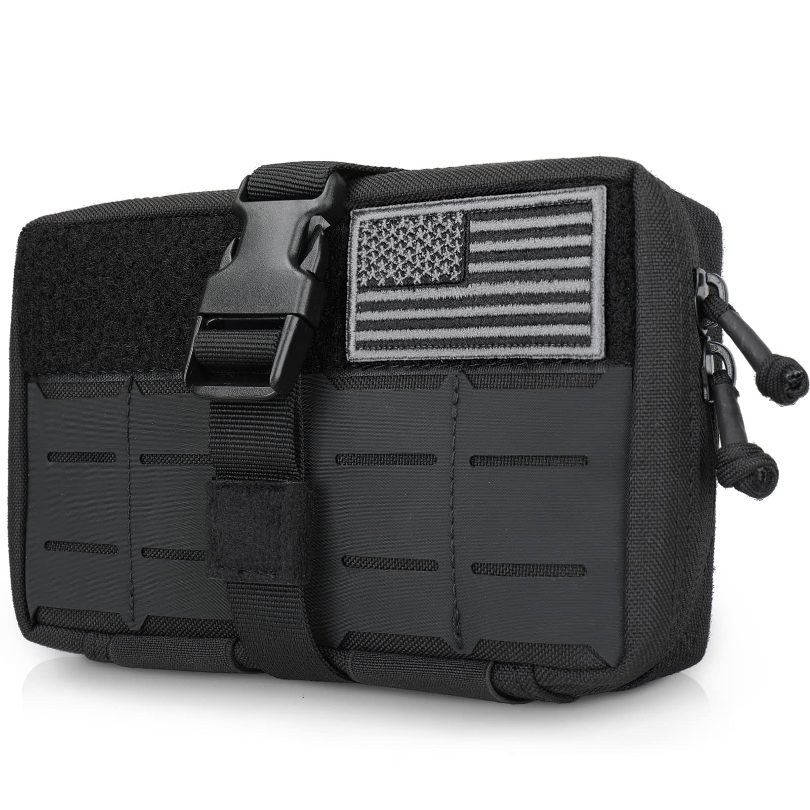 LIVANSTactical EMT Admin Pouch, Rip-Away Molle IFAK Pouch Tear-Away First Aid Kit Medical Kit Bag Utility Tools Organizer Quick Release Design