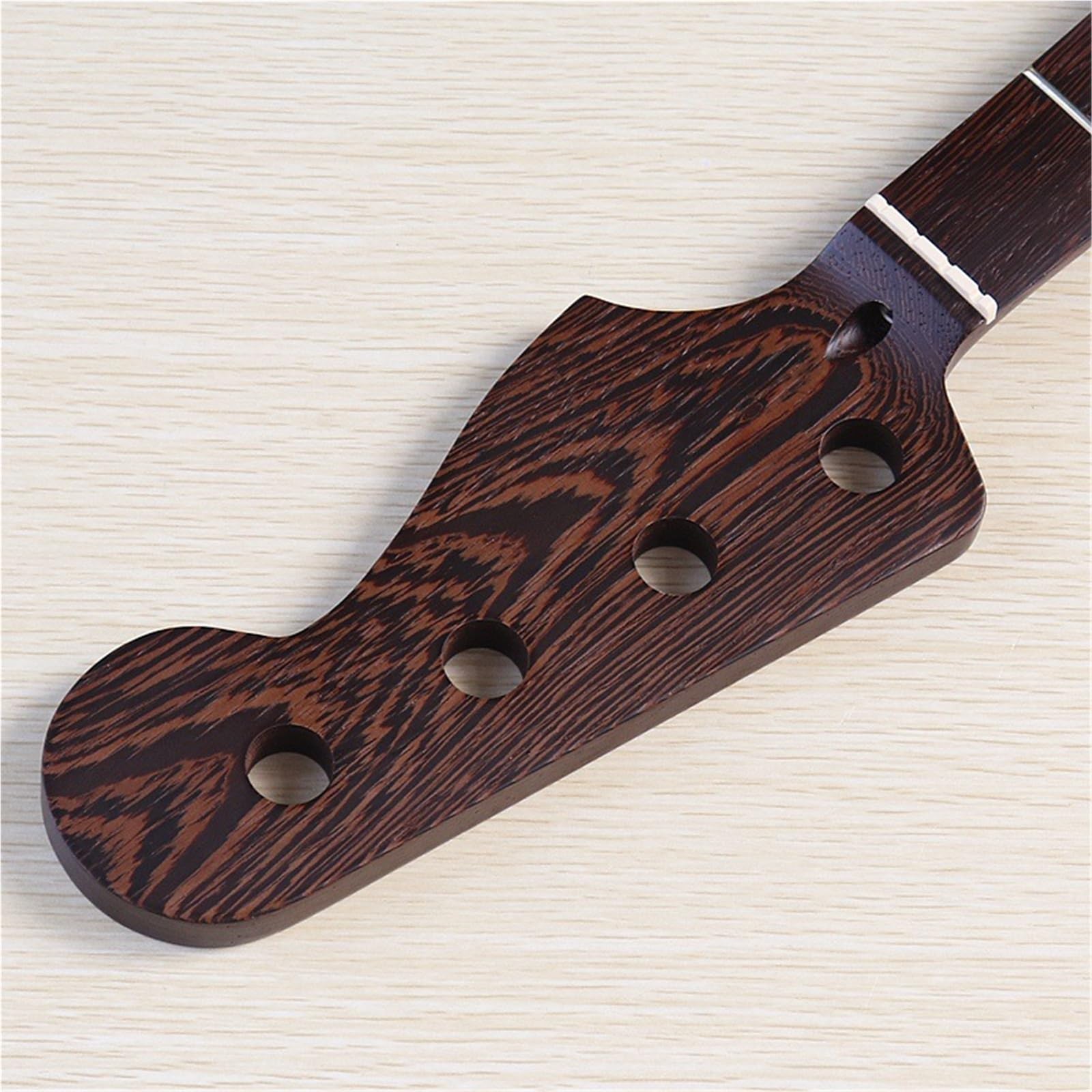 Mástil De Diapasón De Guitarra Accesorios DIY Para Modificar El Mástil De Un Bajo Wengué De Cuatro Cuerdas Y 20 Trastes