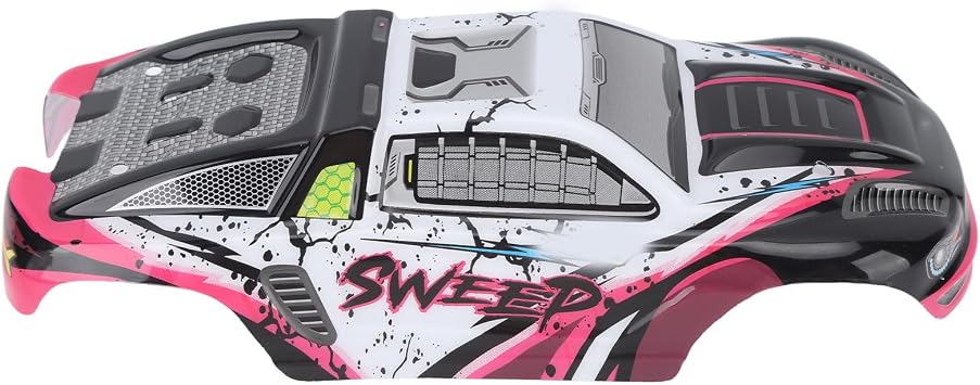 RC Car Body Shell for SCY 16101PRO, 1/16 Remote Control Car Body Shell Frame, High Impact Resistance PVC Material with Fashionable Print, Replacement Shell for RC Car Toy Accessori (Rose Red)