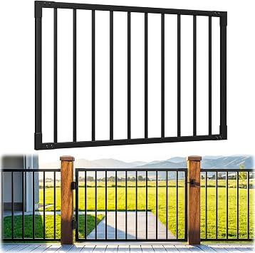 4ft x 36in Aluminum Deck Gate Kit Anti Sag Frame No Hinge & Lock