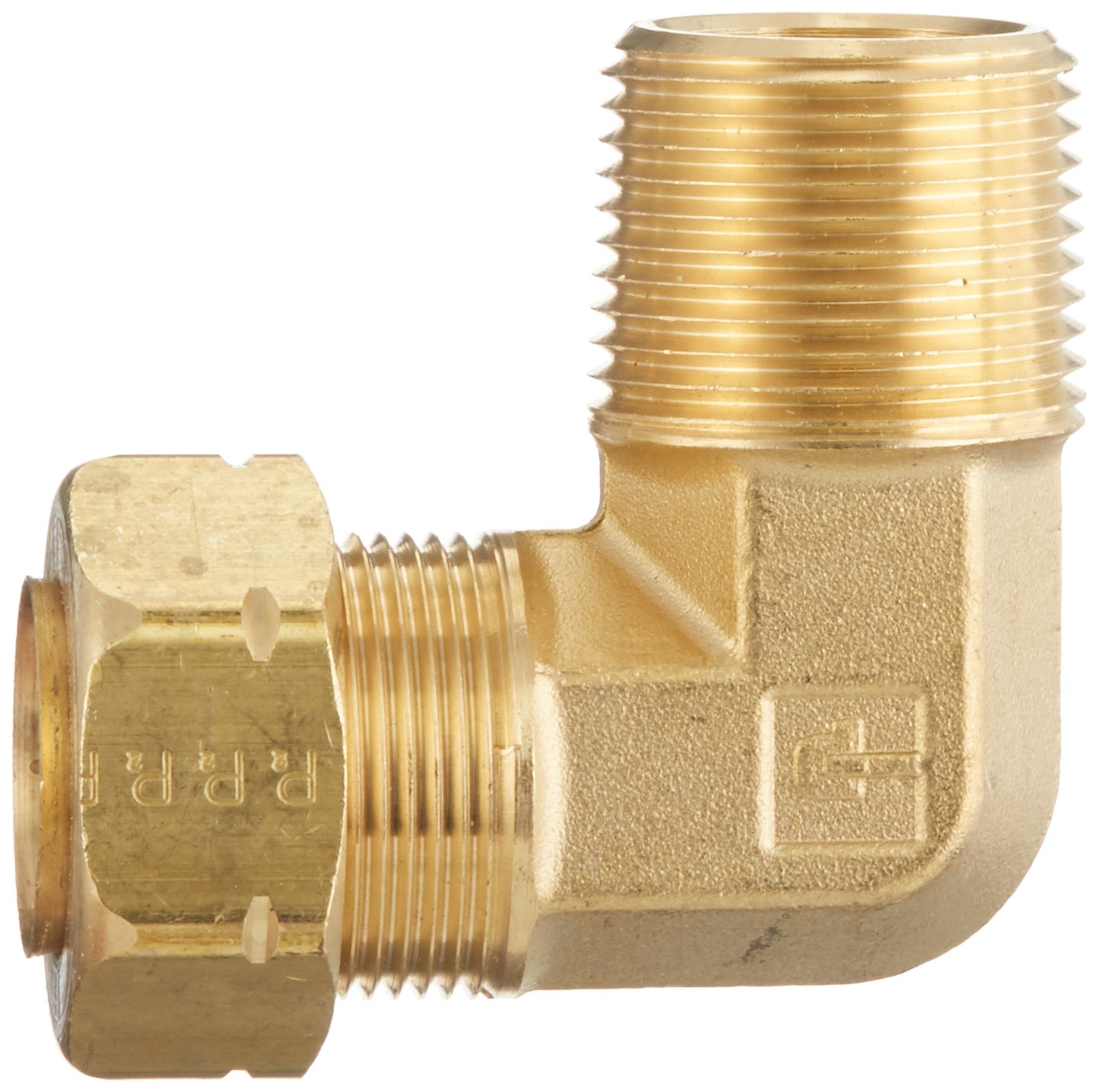 Parker 169CA-12-12-pk5 Elbow, Brass, 90 Degree, 3/4" Compression x MNPT (Pack of 5)