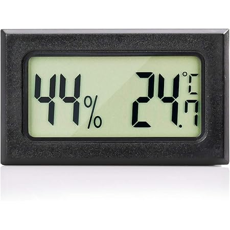 MAVORI® Digital Mini Innen Thermometer Hygrometer - Zimmerthermometer und Luftfeuchtigkeitsmessgerät für Wohn- und Büroräume, Keller, Terrarium, Auto - NEUES MODELL (1 St.)