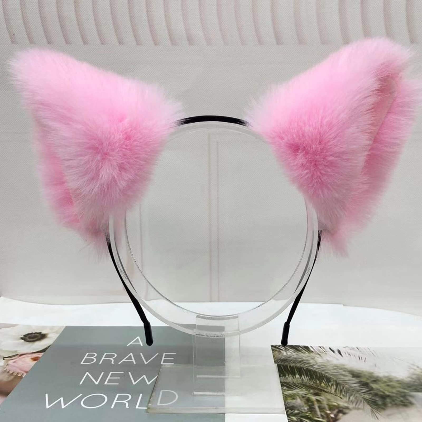 Xinsheinelry Unisex Cartoon Headband For Ears Shaped Hair Hoop Plush Party Headpiece Hair Band Party Cosplay Costume Props