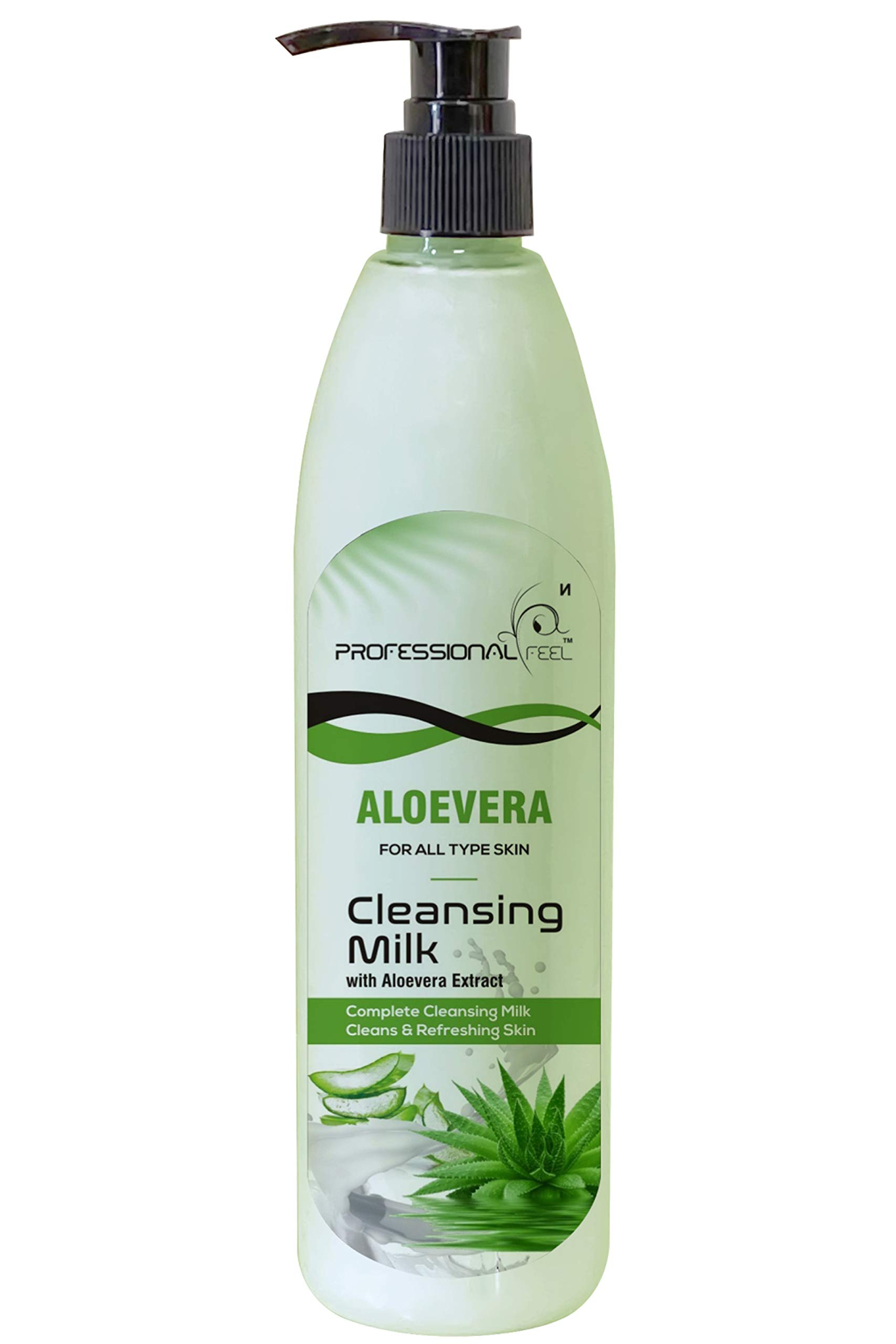 Professional Feel Aloe Vera Cleansing Milk For All Skin Type (Smooth Soft & Clean Skin) Healthy & Whitening - 500 gm (Aloevera Cleansing)
