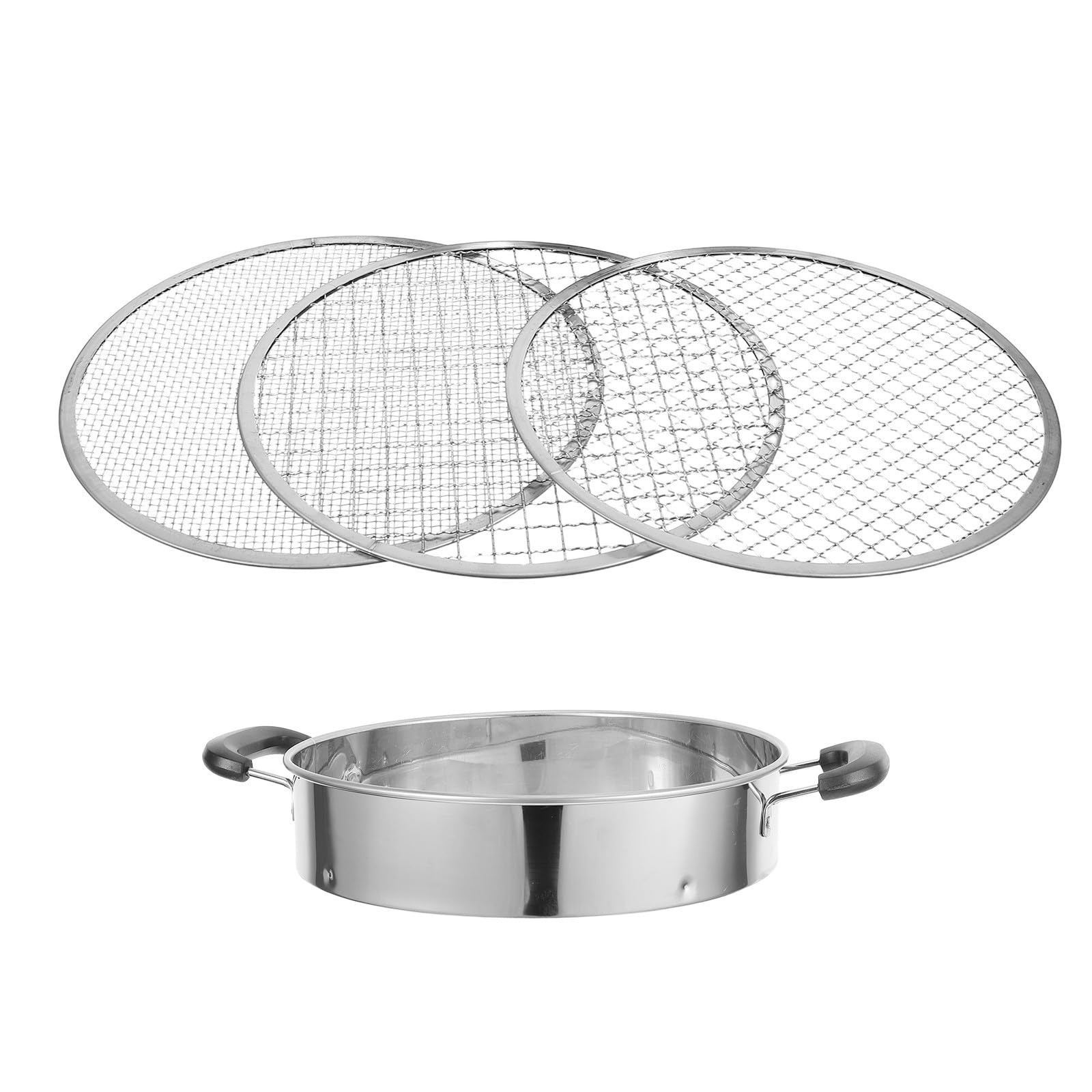 Setaccio per Terriccio con Manico, Acciaio Inox, 4 Griglie