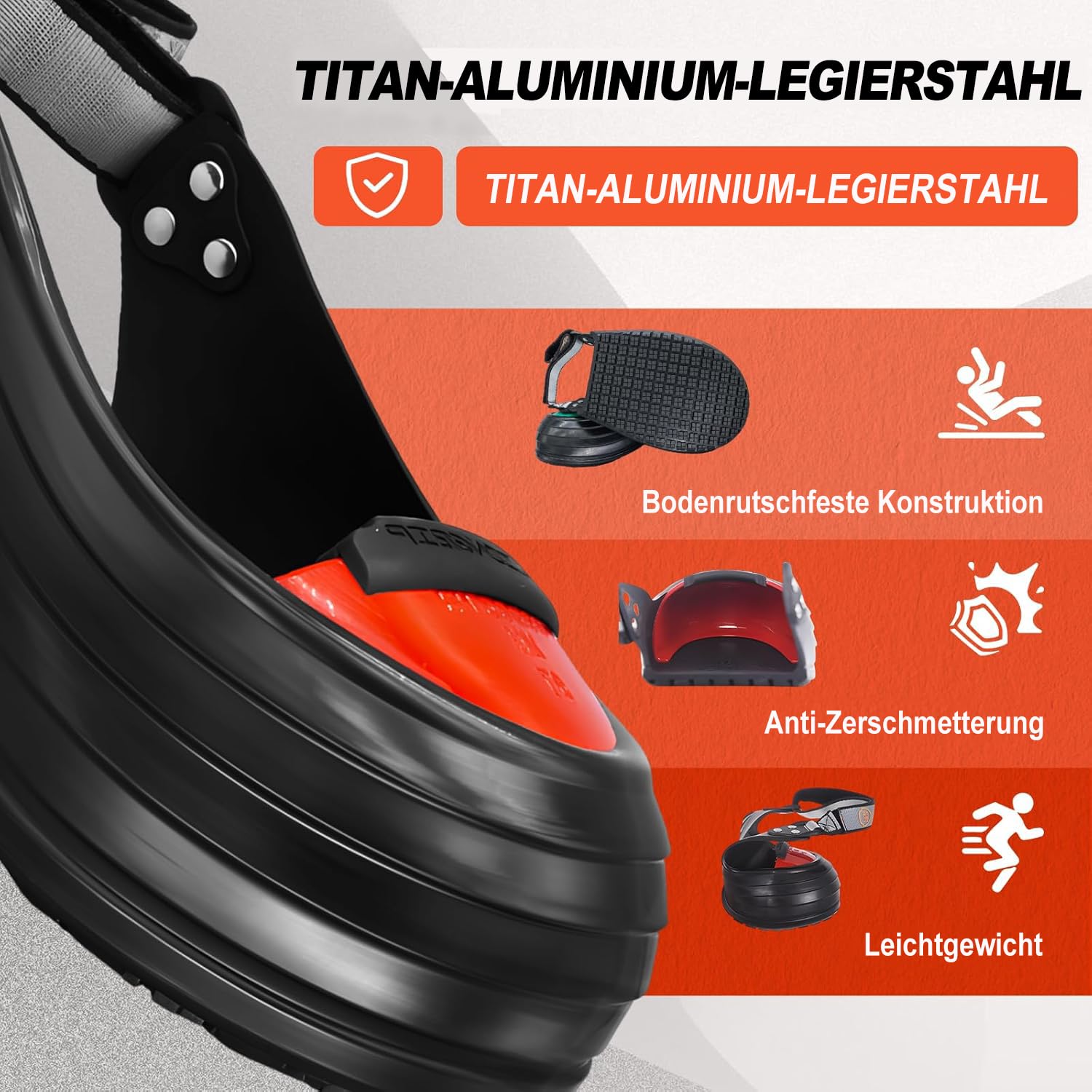 LG08 Sicherheits-Überschuhe mit Stahlzehenschutz, Titanlegierung, rutschfest & ölbeständig (FO), Sicherheitsschuhe Überzieher Stahlkappe für Industrie,M(36-41)