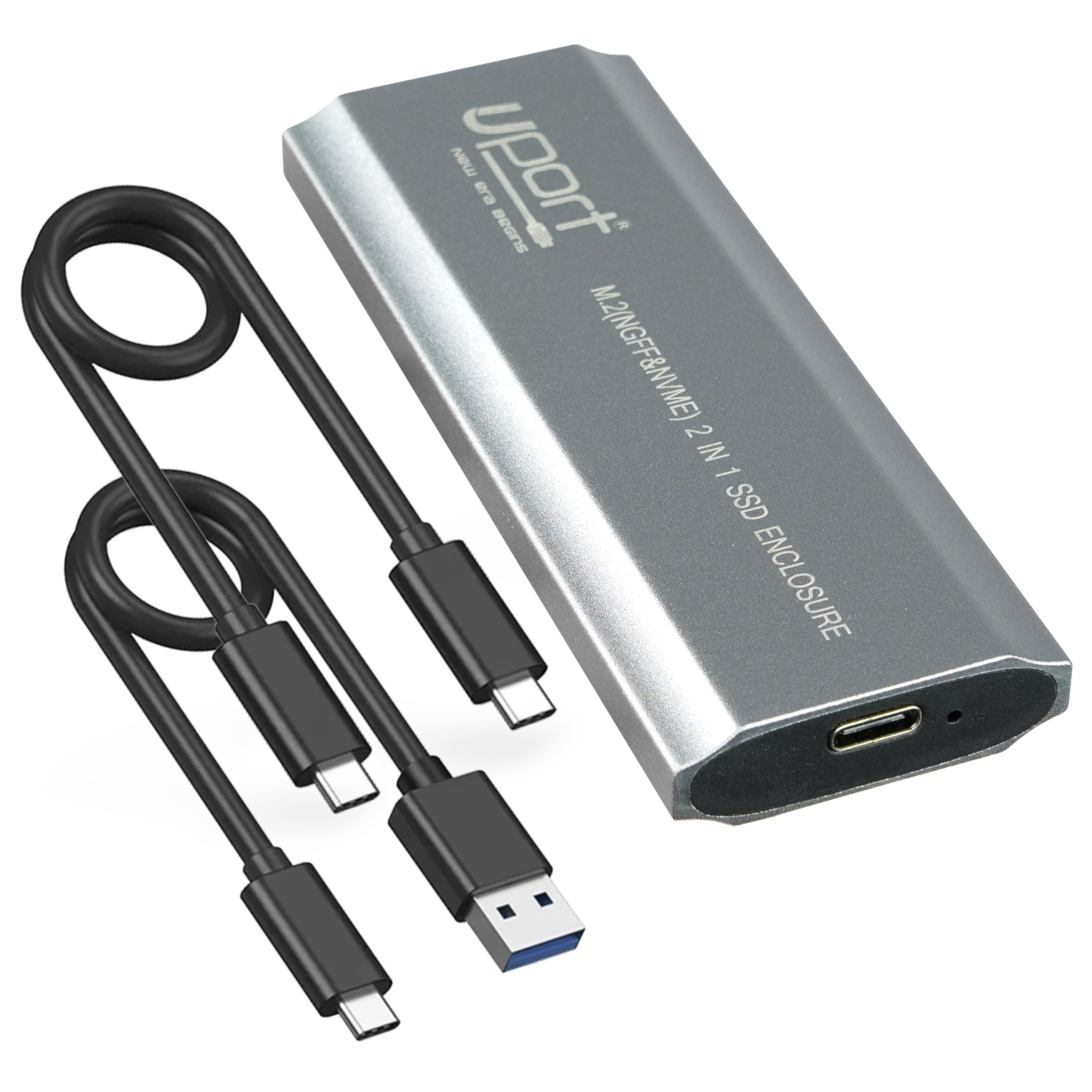 UPORT M.2 NVMe SSD Enclosure Adapter, Tool-Free USB C 3.1 Gen2 (10Gbps) NVMe M.2 PCIe External Hard Drive Case Adapter for (M-Key & M+B Key) NVMe SSD (2230/2242 /2260/2280) (B0DC13RW6F) Amazon Price History, Amazon Price Tracker