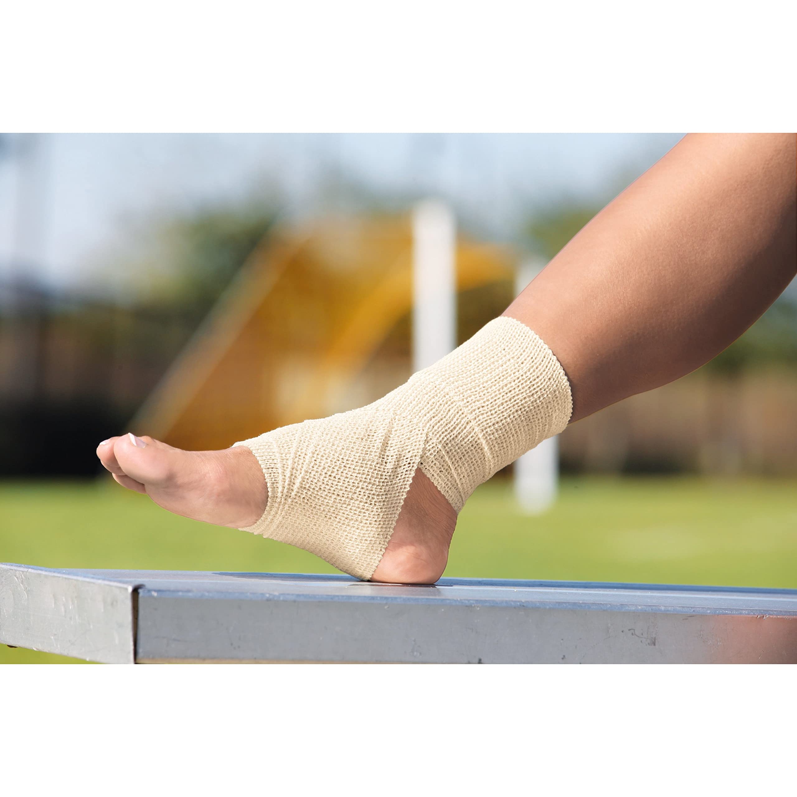 ACE™ Brand 3 Inch Self-Adhering Elastic Bandage, No Clips, Beige, Great for Elbow, Ankle, Knee and More, 2 Count — Amazon image 10