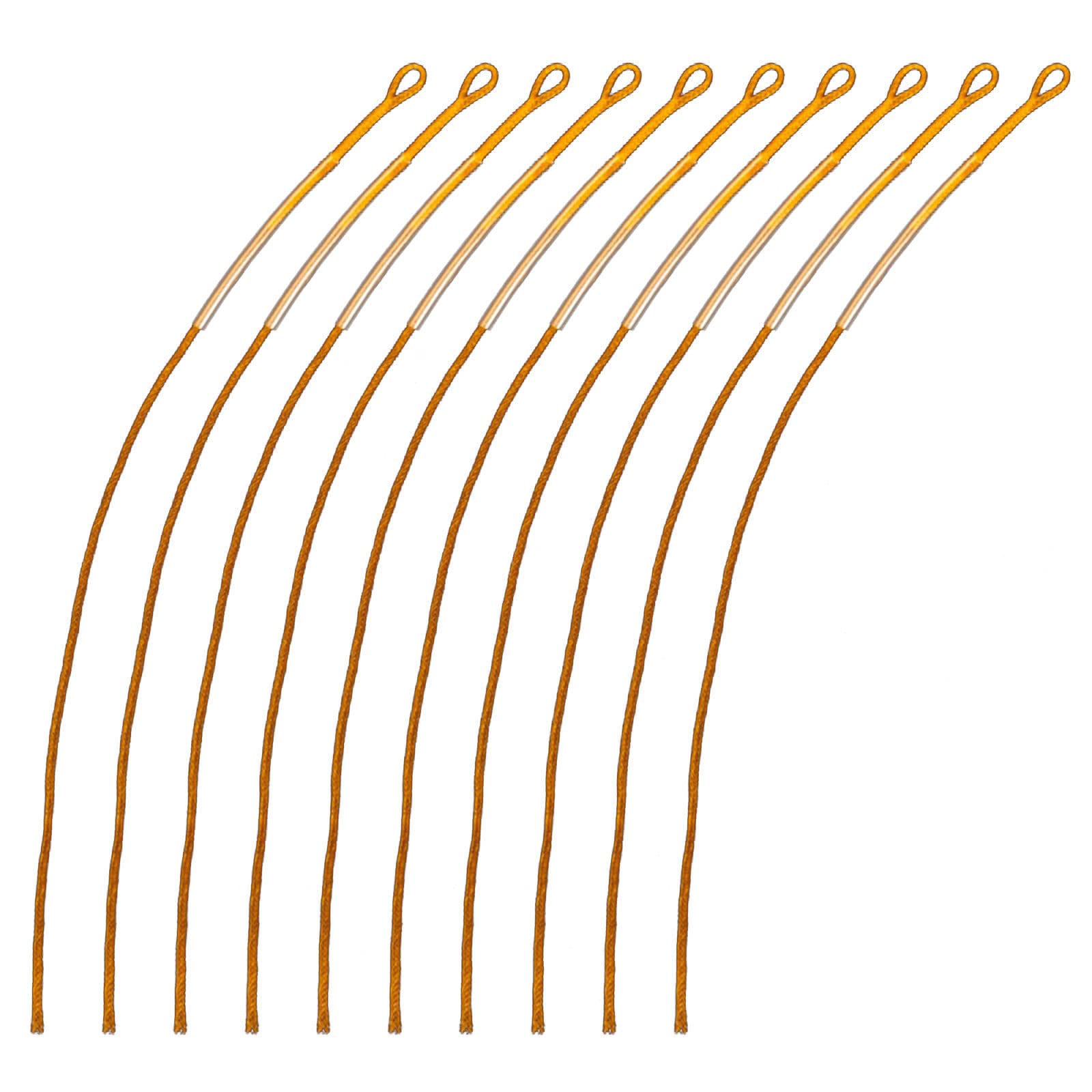 Conector trenzado de pesca con mosca, resistente al desgaste, 20/30/50 libras, 10 unidades/paquete de conectores de línea de mosca de nailon trenzado para conectores de pesca con mosca