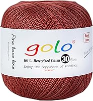 Vista 64 de Golo - Hilo de ganchillo tamaño 30, hilo de colores para hacer encaje 310