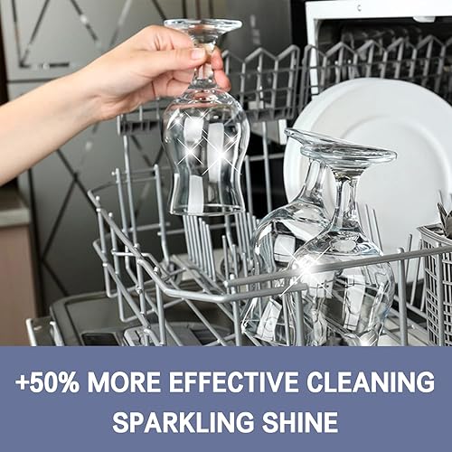 Miniatura 6 de Detergente ecológico para lavavajillas, 60 unidades sin aroma, 1 paquete, cápsulas de lavavajillas más convenientes, tabletas líquidas, limpieza