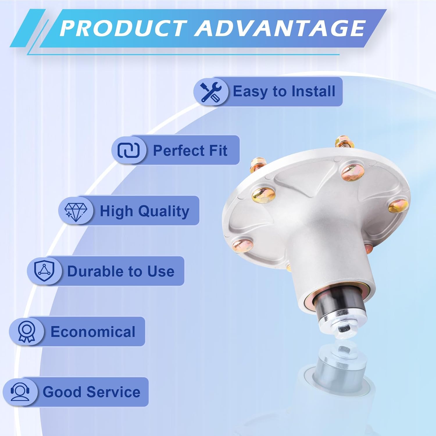 109-6917 Mower Deck Spindle Assembly Replaces 109-2102 109-0764 Compatible with Exmark Lazer Z AS/DS/XS/X-Series with 48" 52" 60" 72" Decks
