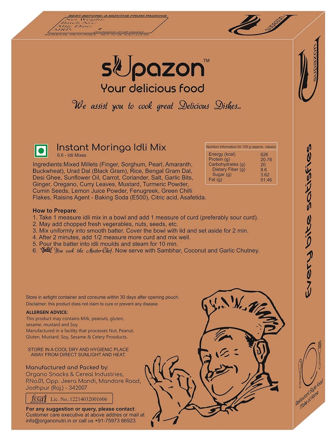 sUpazon Instant Idli Mix, 400g (Moringa Idli) - Image 2 thumbnail