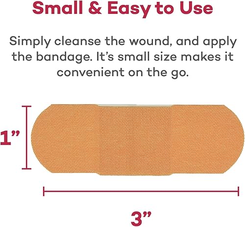 Miniatura 5 de Dealmed Sterile Flexible Fabric Adhesive Bandages – 1x3 Inch – 100/Box - Breathable First Aid Strip Pack - Soft Stretch Wound Patch for Medical