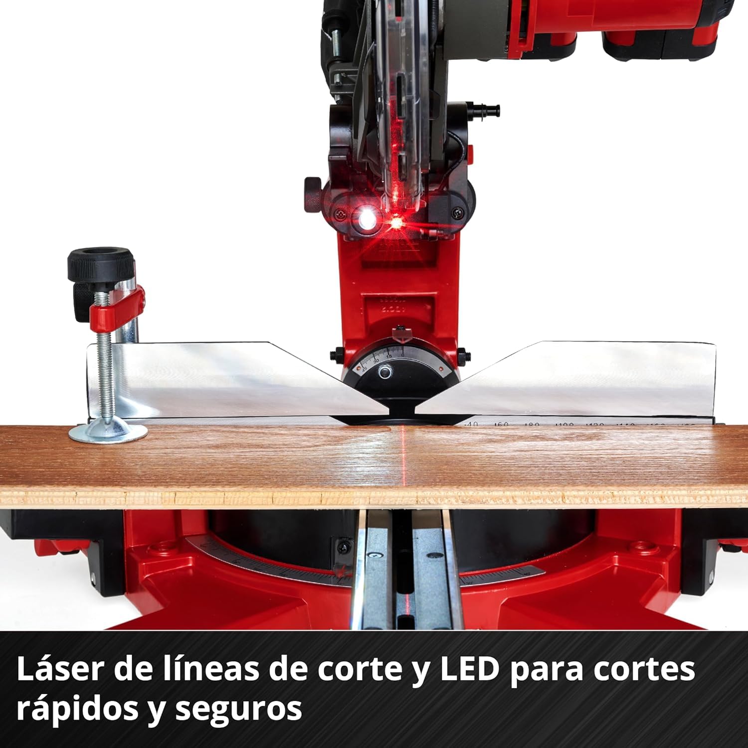 Einhell Sierra de tracción, vaivén e inglete con batería TE-SM 36/10 L Li-Solo Power X-Change (36 V, hoja de sierra 254 mm, 3800 rpm, función de tracción suave, láser de línea de corte, sin batería)