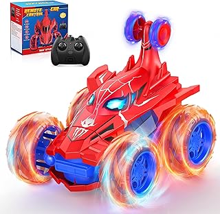 Remote Control Car RC Cars Toys,Cool Rechargeable Stunt RC Car with 360 Flips 4WD