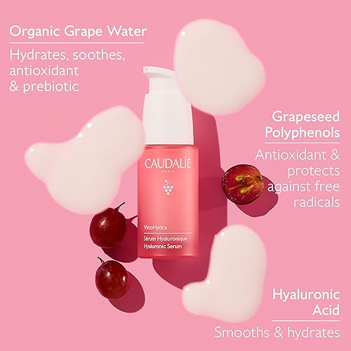 Miniatura 3 de Caudalie VinoHydra - Suero de ácido hialurónico, hidratante, calmante, dermatológicamente probado y vegano, 1.0 fl oz