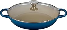 Le Creuset of America Enameled Cast Iron Buffet Casserole with Glass Lid, 3 1/2 quart, Marseille