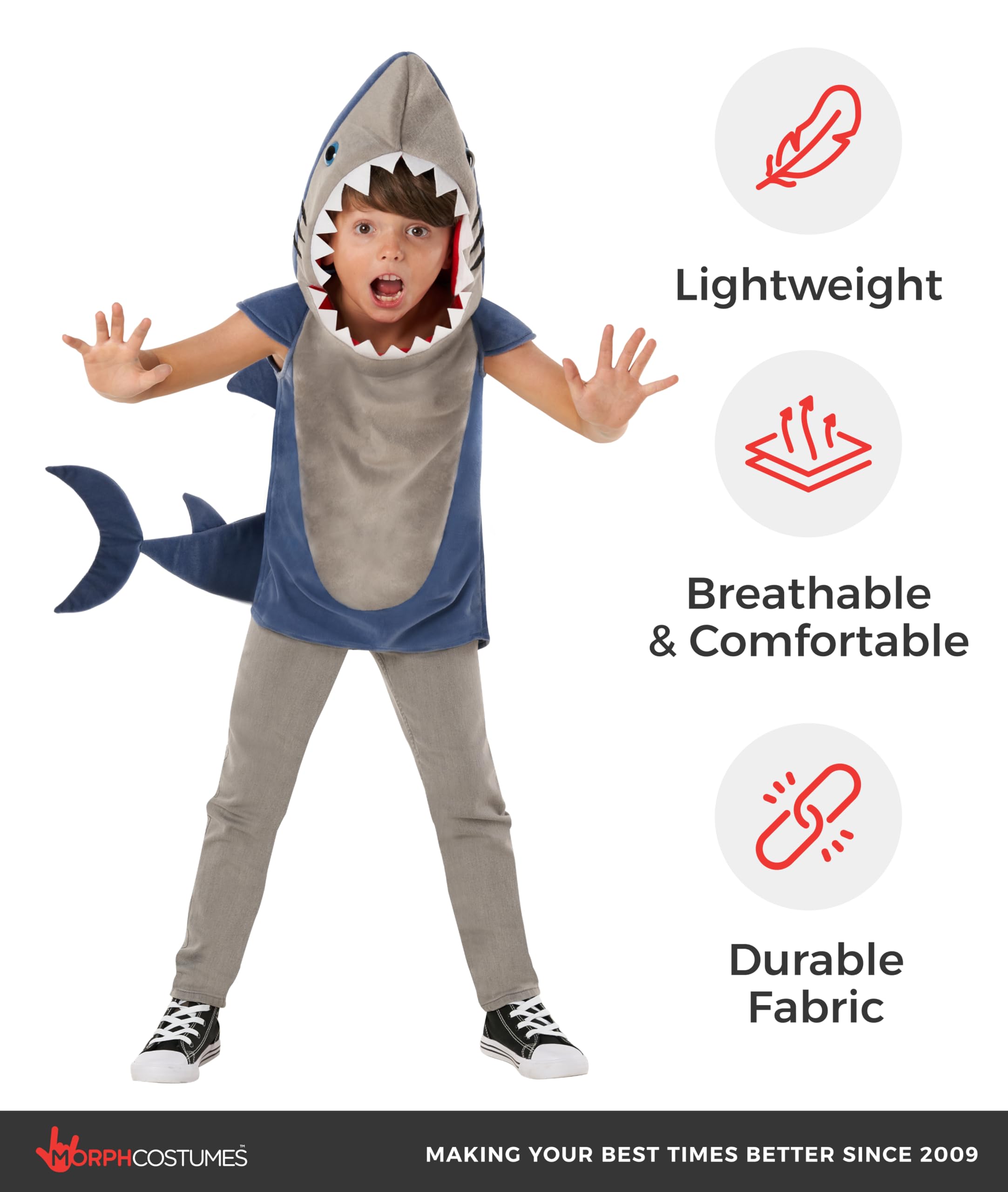 Morph Costume Squalo Bambino, Costume Da Squalo Bambino Baby, Vestito Squalo Bambino Shark, Vestito Da Squalo Bambino, Costume Carnevale Squalo Bambino, Vestito Carnevale Squalo Bambino Bambina