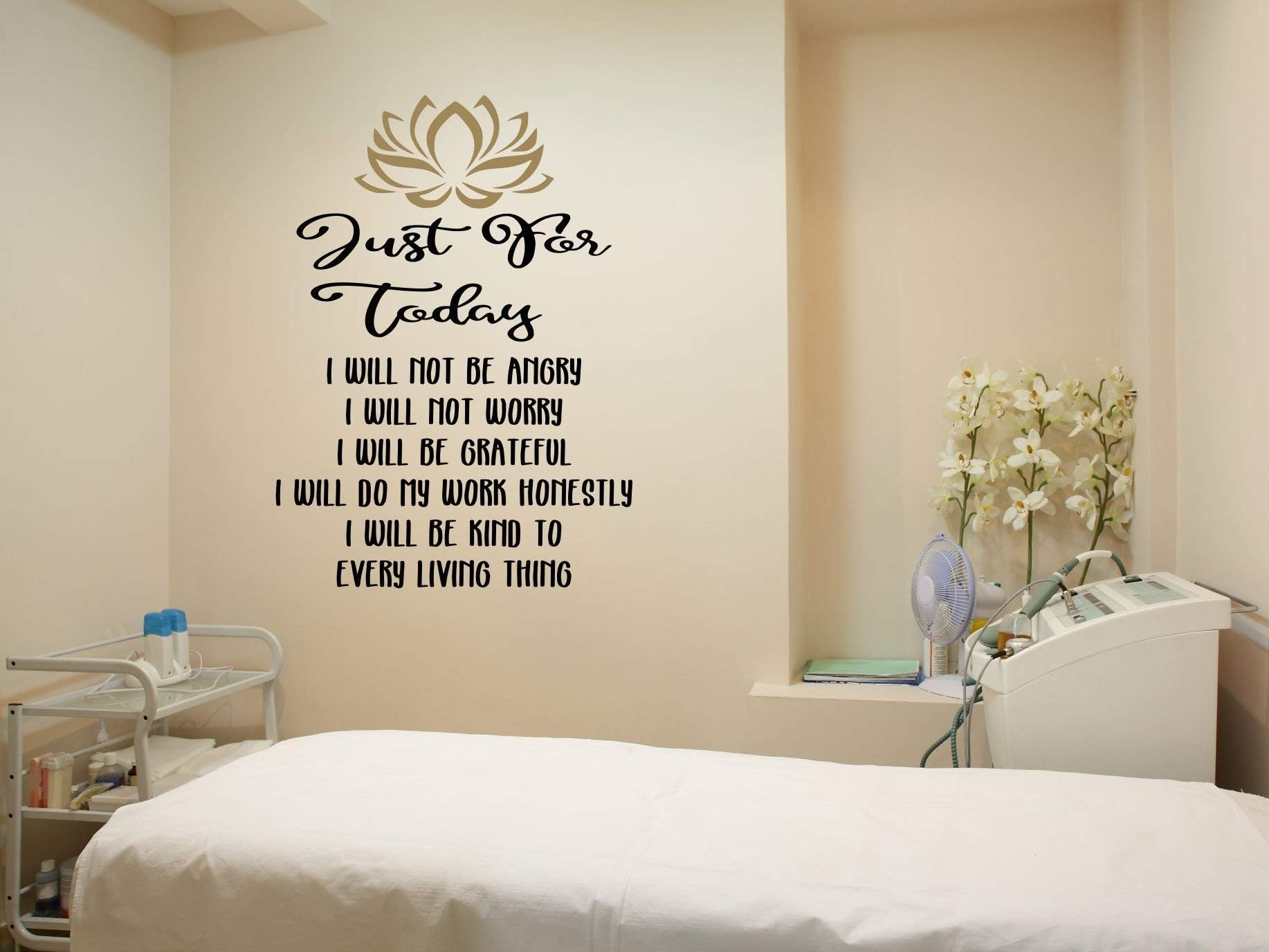 Diuangfoong Reiki Principles Decal Reiki Prayer Wall Art Reiki Prayer Decal Principles of Reiki Just for Today Reiki 5 Principles of Reiki Decal