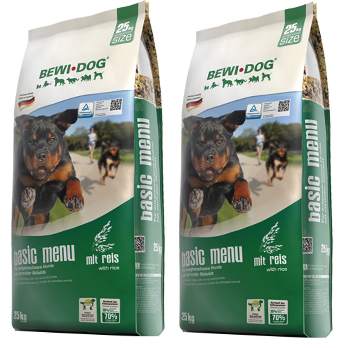 Bewi Dog Basic Sparpaket – 2 X 25 Kg Futter Für Erwachsene Hunde Mit Normaler Aktivität