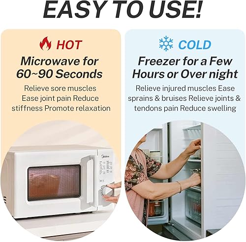 Miniatura 4 de Almohadilla térmica extra grande apta para microondas para espalda con calor húmedo, almohadillas térmicas de semillas de lino para espalda