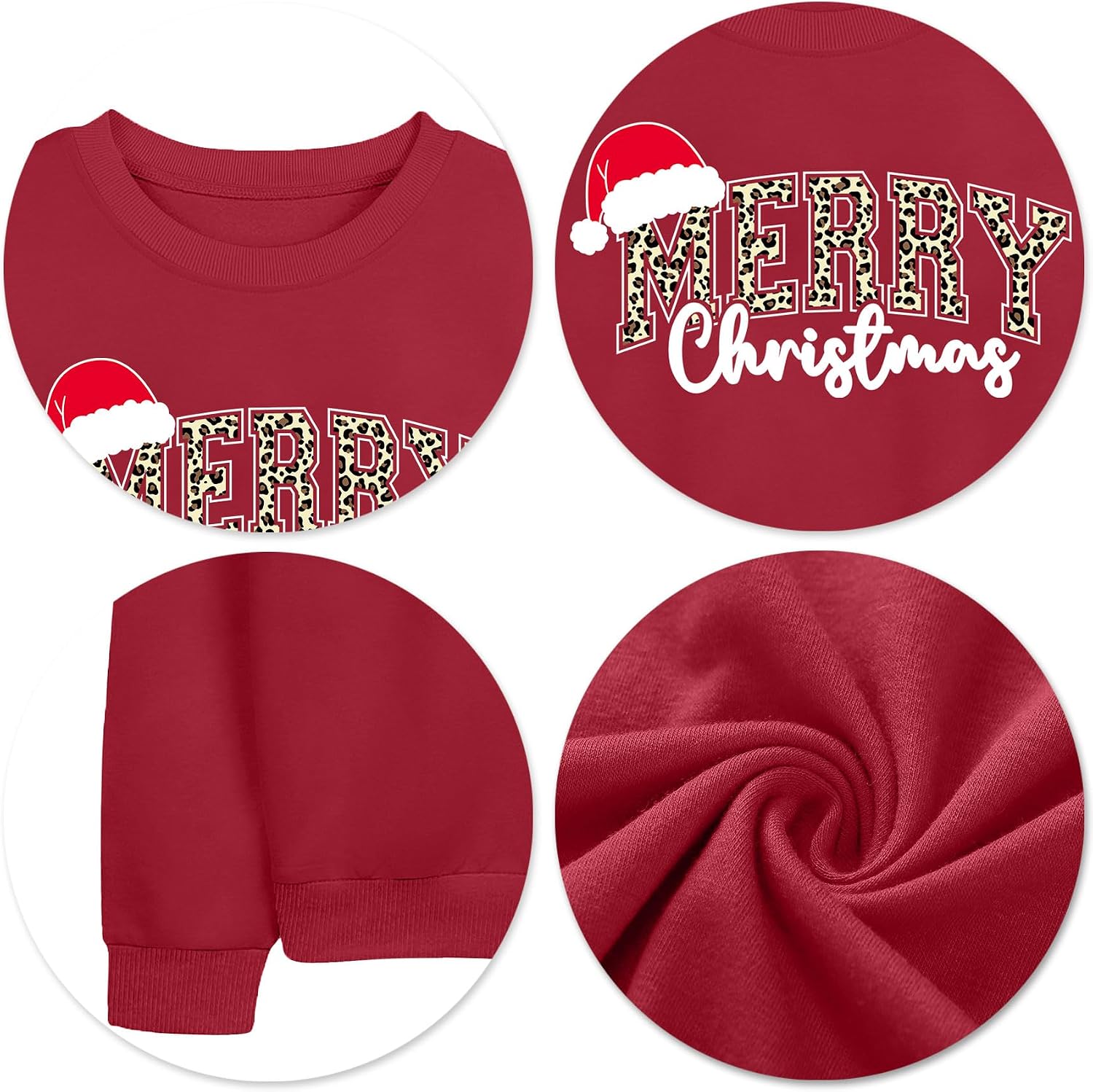 Merry Christmas Sweatshirt for Women Christmas Vibes Sweatshirts Xmas Holiday Casual Long Sleeve Pullover Tops