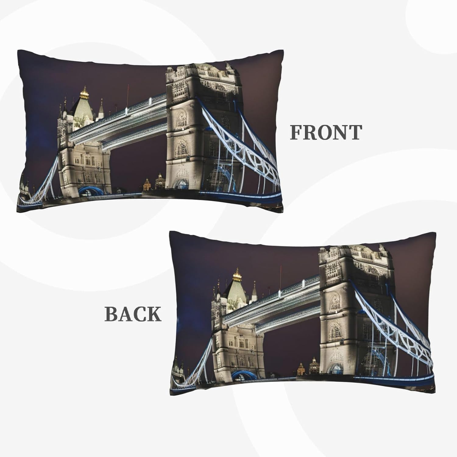 Tower Bridge in London Print Pillow Case Cover for Breathable Bedding Home Bedroom Living Room Travel Accessory image 4