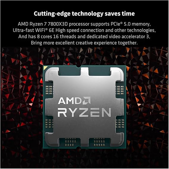 AMD Ryzen 7 7800X3D R7 7800X3D 5.0 GHz 8-Core 16-Thread CPU Processor 5NM 96M 100-100000910 Socket AM5 Tray Without Cooler, ZL666
