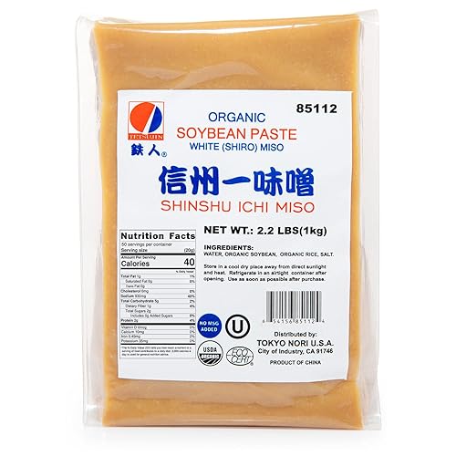 Pastas orgánicas Shiro blanca y Miso roja, comida kosher, 998 g