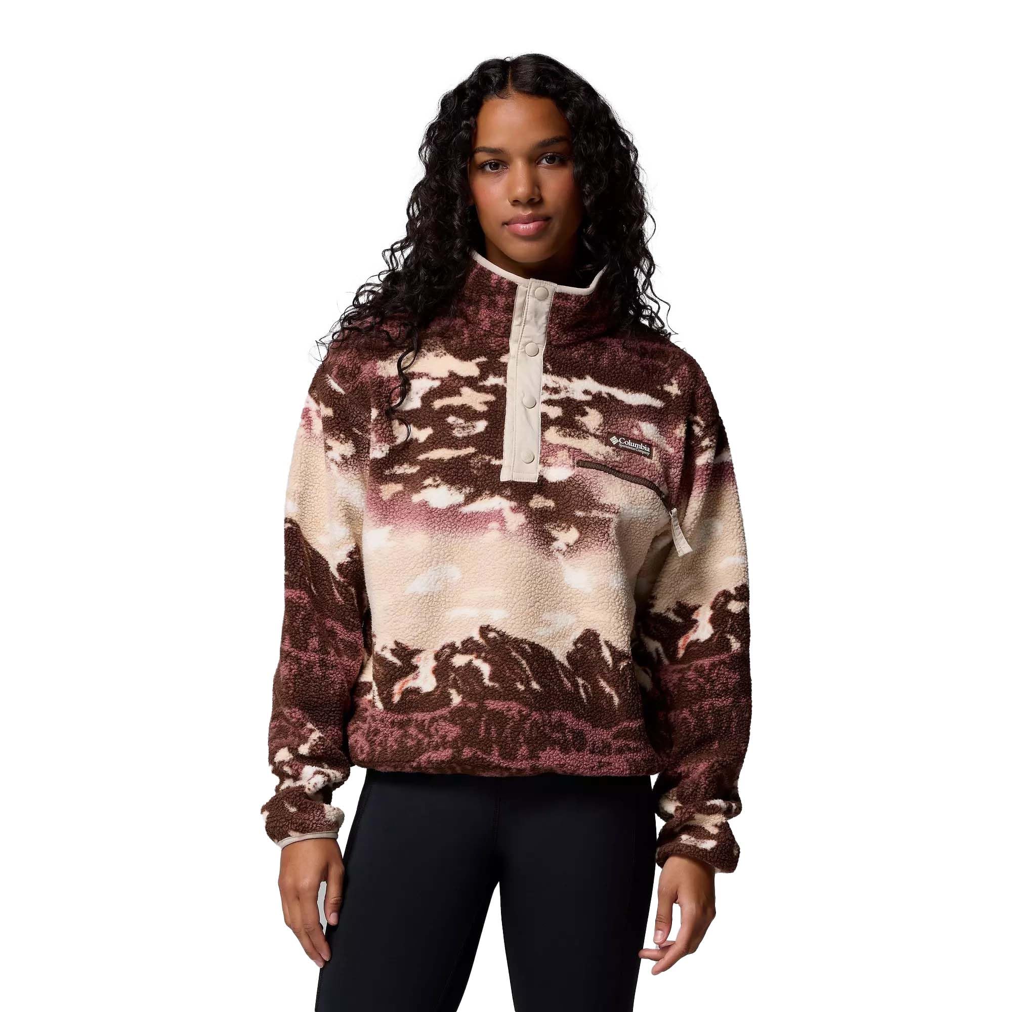 Columbia Helvetia™ Ii Printed Cropped Half Snap vestes d'extérieur en polaire Femme (lot de 1)