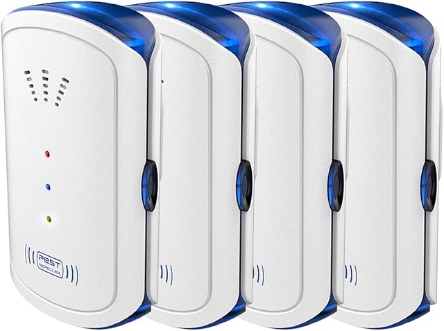 Ultrasonic Pest Repeller, 4 Packs, 2023 Upgraded Electronic Indoor Plug in for Insects, Mice,Ant, Mosquito, Spider, Rodent, Roach, Mosquito Repellent for Children and Pets' Safe[White]