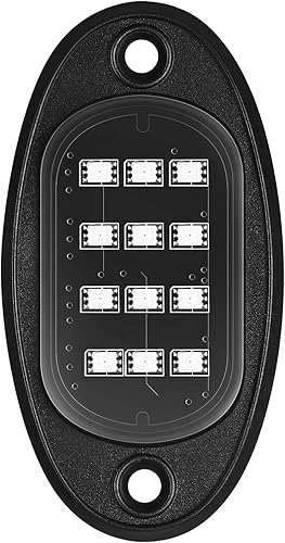 Miniatura 10 de 12pods RGB LED Rock Light, luces de neón multicolor para rueda, luz de roca con aplicacióncontrol remoto, impermeable, luces de roca RGB para