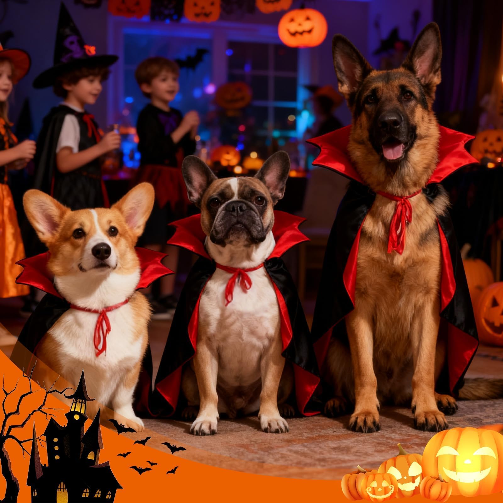Snapklik.com : Olanrun Dog Costume - Dog Halloween Costumes Vampire ...