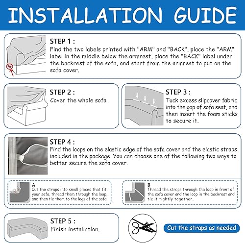 Miniatura 7 de HDCAXKJ Fundas de terciopelo para sofá modular en forma de L, funda elástica para sofá modular suave y gruesa en forma de U, protector
