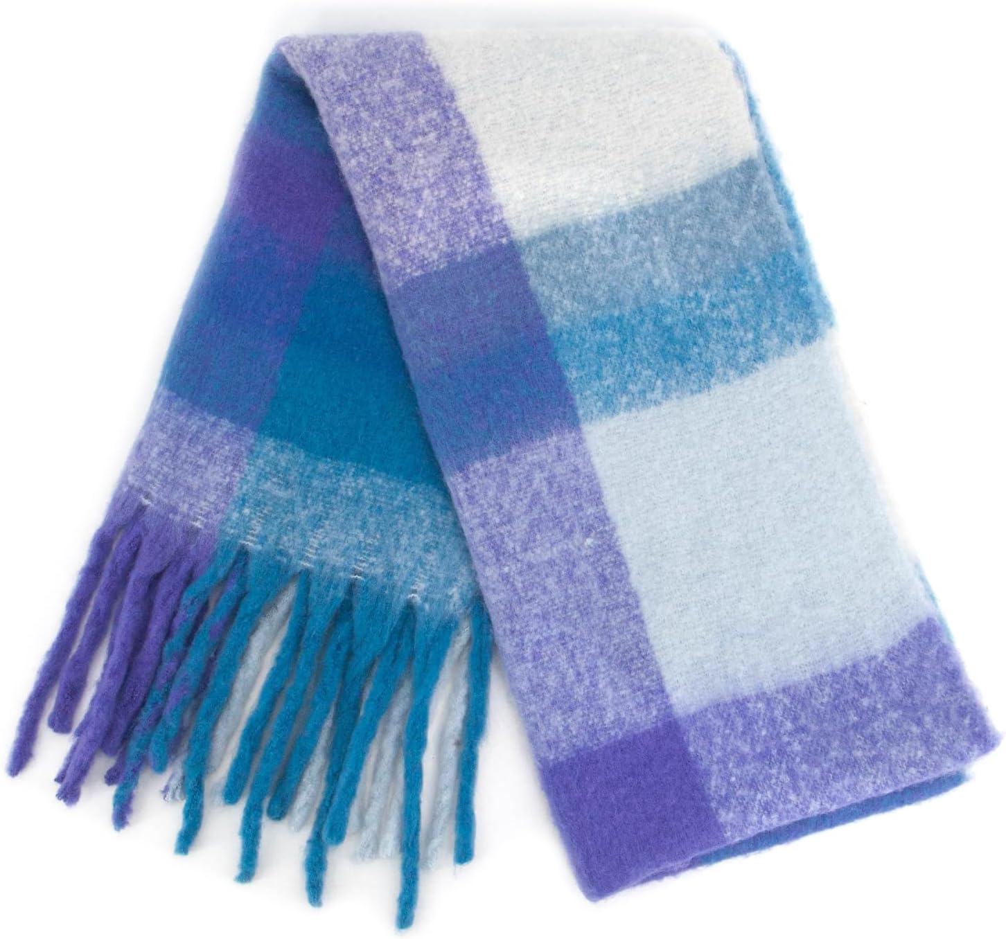 MissShorthair Oversized Chunky Blanket Scarf for Women Winter Warm Colorful Big Scarfs Plaid Thick Scarves Soft Fluffy Shawl - Image 6