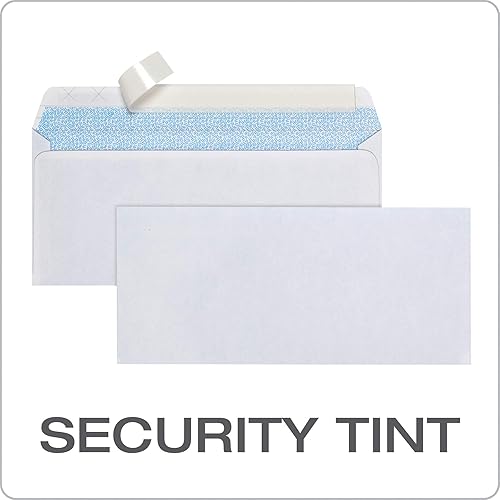 Vista 4 de Columbian #10 Security Envelopes, 500/Box, No Window, 4-1/8 x 9-1/2 Inches, Release & Seal Self Seal, SimplySafe Tamper Evident, White (COLO180)