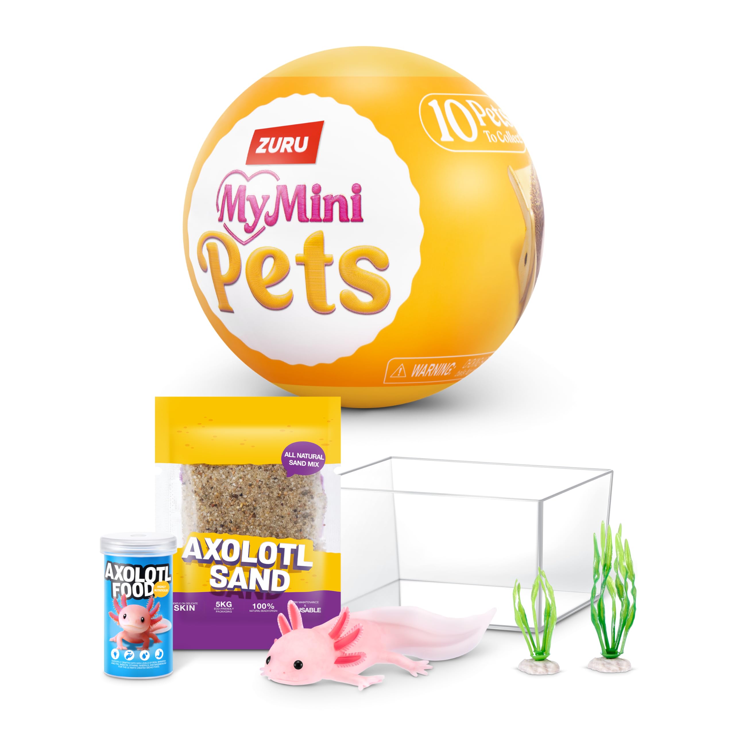 My Mini Pet Series 1 By ZURU | Detailed mini pet — puppy, kitten, hedgehog & more; habitat + accessories; 10+ sets to collect; play, display & gift