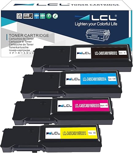LCL Cartucho de tóner remanufacturado Xerox VersaLink C400 C405 de repuesto para 106R03512 106R03513 106R03514 106R03515 para impresora Versalink