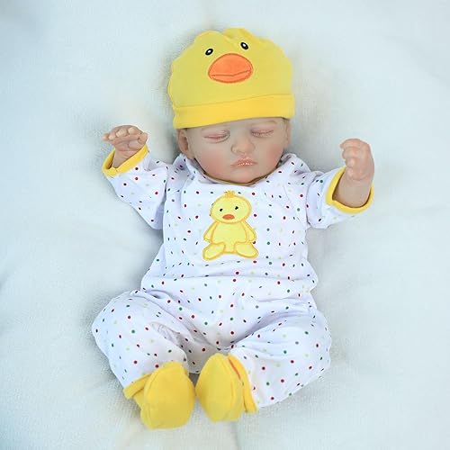Muñecas Reborn Reborn de 16 pulgadas, realista muñeca Reborn de vinilo hecha a mano con cuerpo suave y pesado, bebés renacidos que se ven reales,