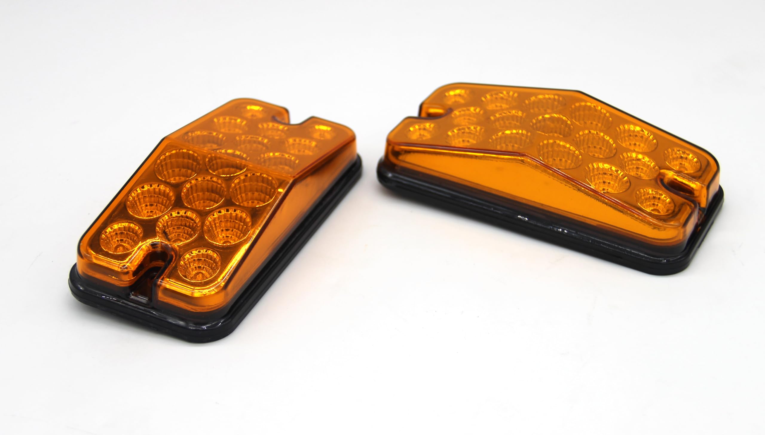 LED Turn Signal Lights Blinker Markers 12V Set (2) Compatible with International 4900 9400 9200 8100 Cab Fender