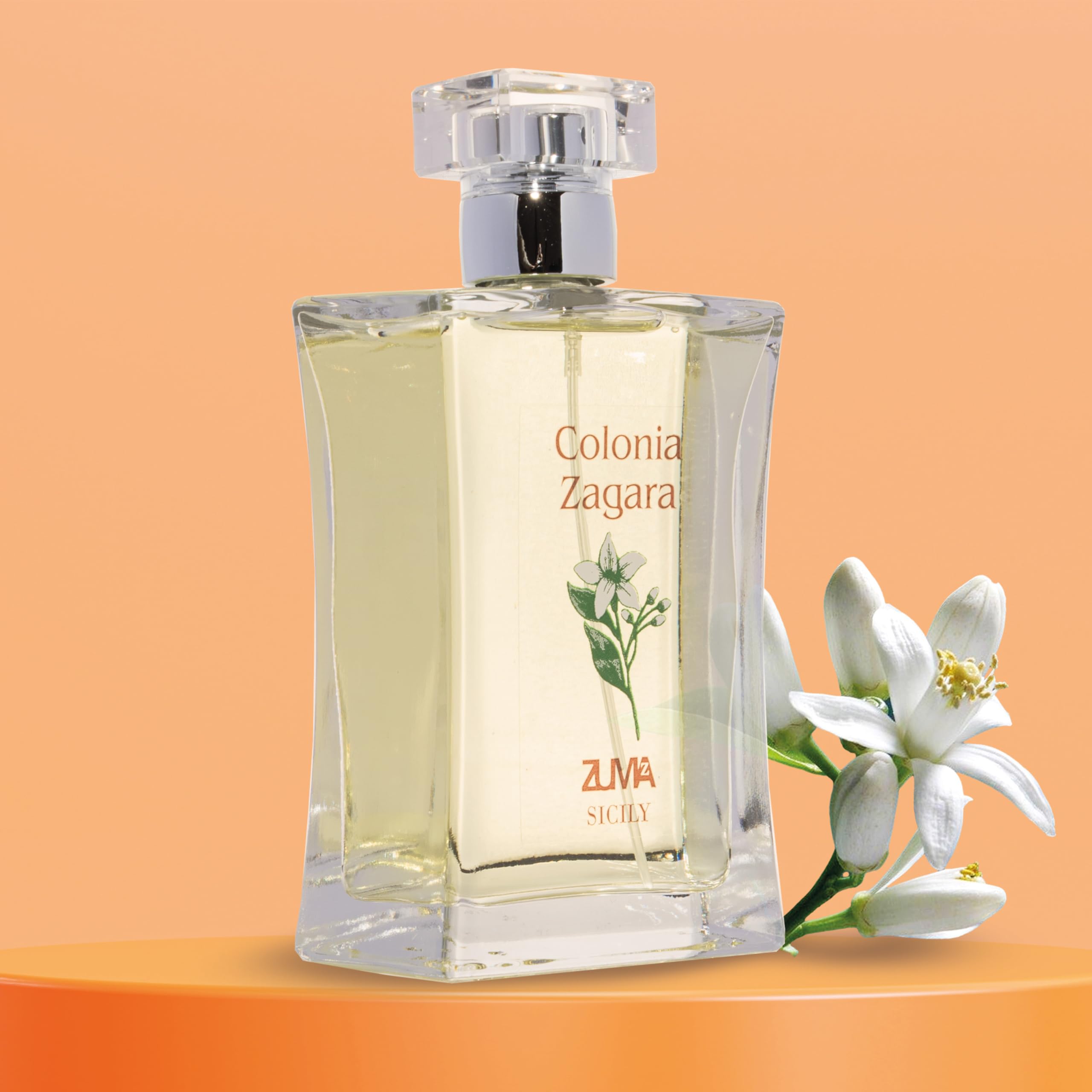 Profumi Zuma - Parfum Zagara Cologne Spray - La Fragrance Historique depuis 1943 qui Réveille la Fraîcheur de la Fleur d'Oranger Made in Sicily (Zagara Zuma 100 ml)