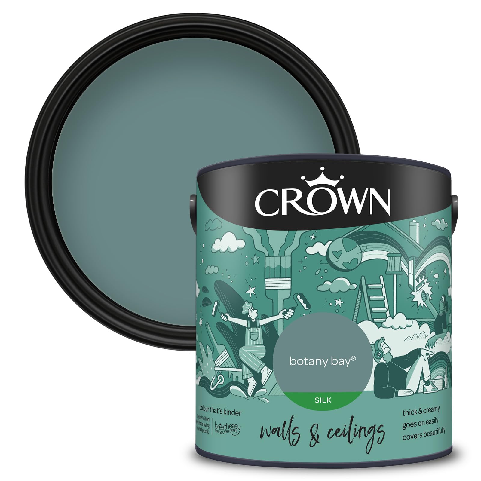 Crown Botany Bay Silk Emulsion Paint 2.5L