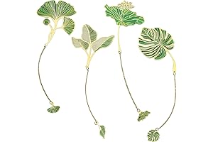 4 Pack Metal Bookmark, Very Suitable for Women Plant Bookmarks