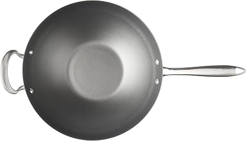 Miniatura 3 de Nordic Ware Wok hilado asiático, 14 pulgadas, metálico