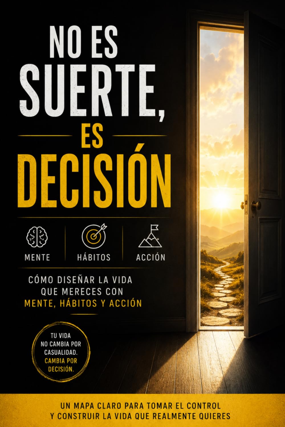 No es suerte, es decisión: Cómo diseñar la vida que mereces con mente, hábitos y acción