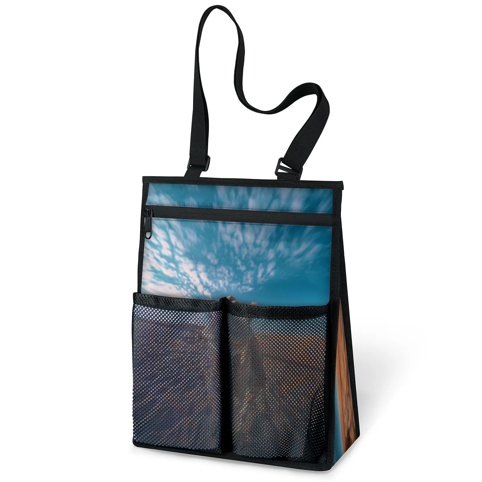 Ourtheme Cute Camels Llama Portable Shower Bag for Travel Gym Camp Beach Tote Shower Caddy Bags Hanging Toiletry